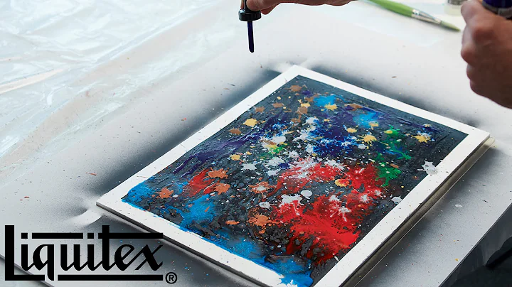 How To Create A Universe With Flow-Aid | Acrylic Art | Liquitex