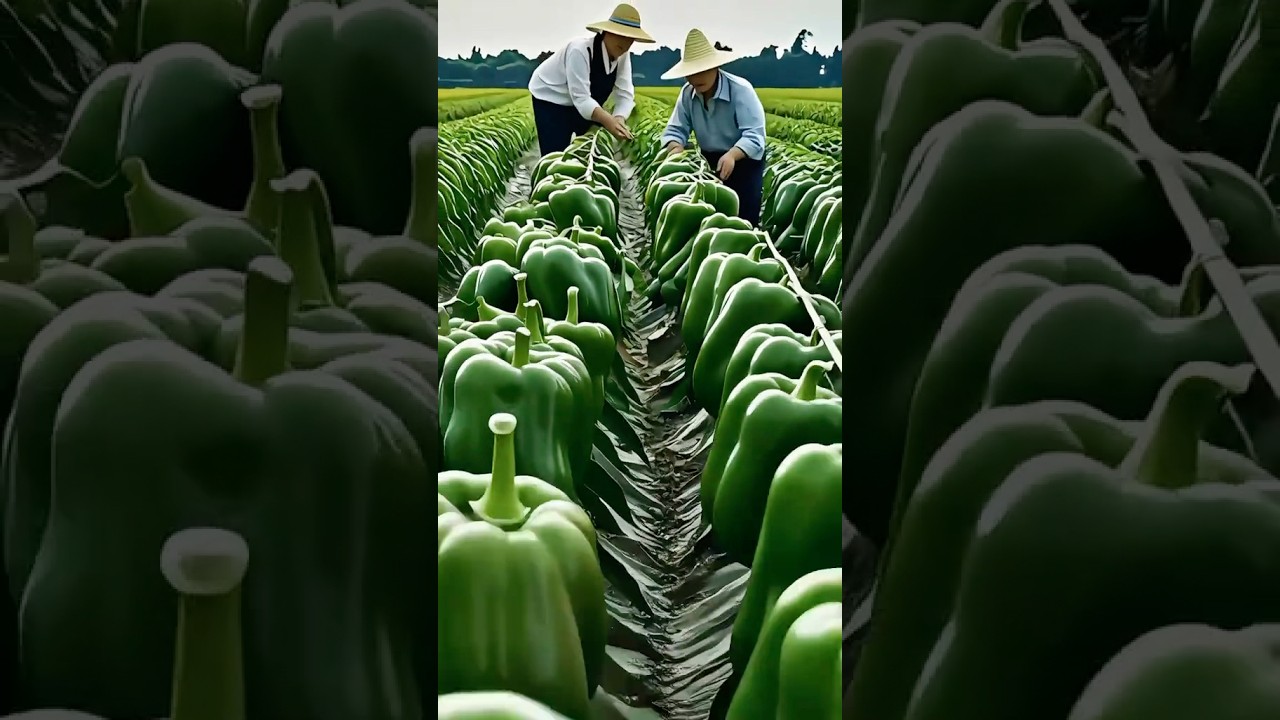 Harvesting Green pepper 🫑 