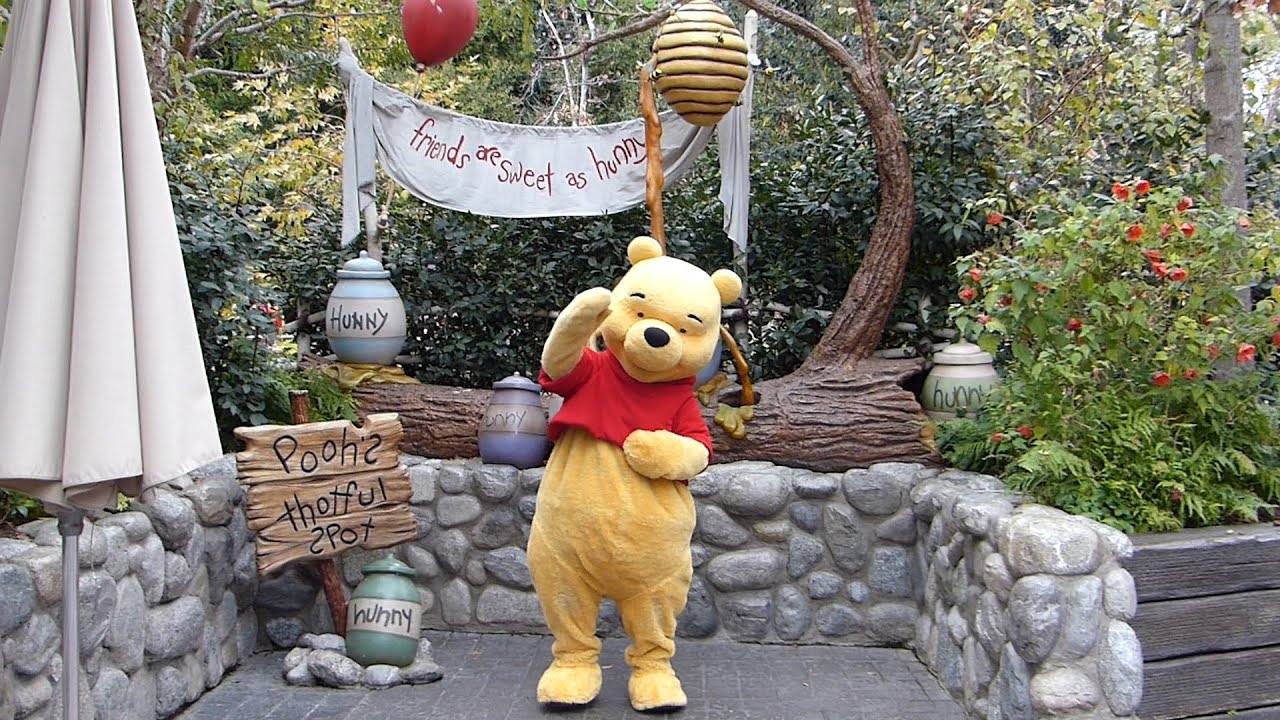 Winnie The Pooh Character At Disneyland In The Hundred Acre Wood Meet winnie-the-pooh-character-at-disneyland-in-the-hundred-acre-wood-meet