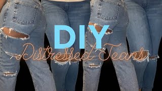 4 Easy Steps for Distressed Jeans👖✨
