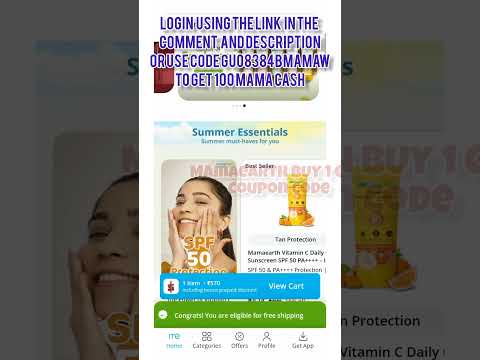 Mamaearth Buy 1 Get 1 coupon code #mamaearth #skincare #couponcode