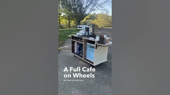 Introducing the Model 1 Mobile Coffee Cart from The Woodress. Full video on our channel ☕️ #shorts