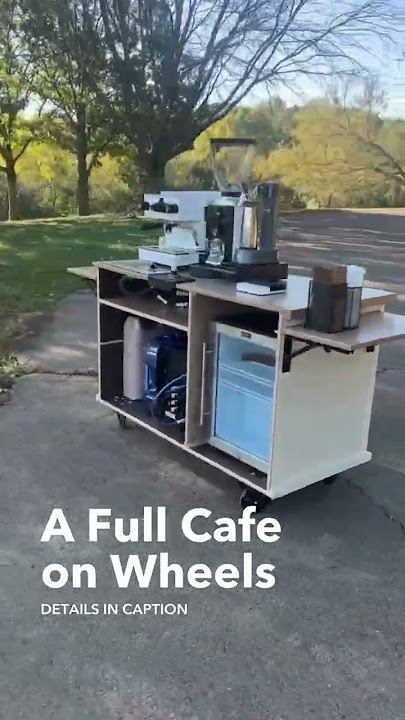 Introducing the Model 1 Mobile Coffee Cart from The Woodress. Full video on our channel ☕️ #shorts