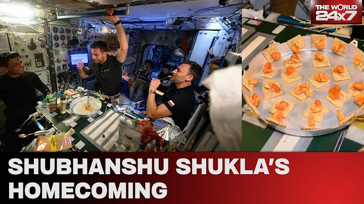 Axiom 4 Mission | Shubhanshu Shukla Enjoys Feast In Space Ahead Of Homecoming