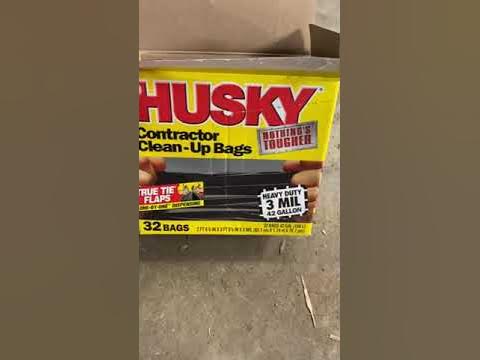 Husky HK42WC032B 42 Gallon Contractor Clean Up Bags Review 