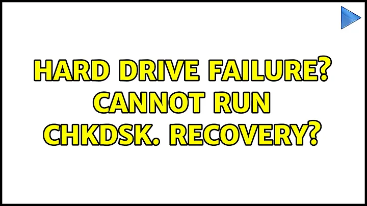 Hard Drive Failure? Cannot run CHKDSK. Recovery? (3 Solutions!!)