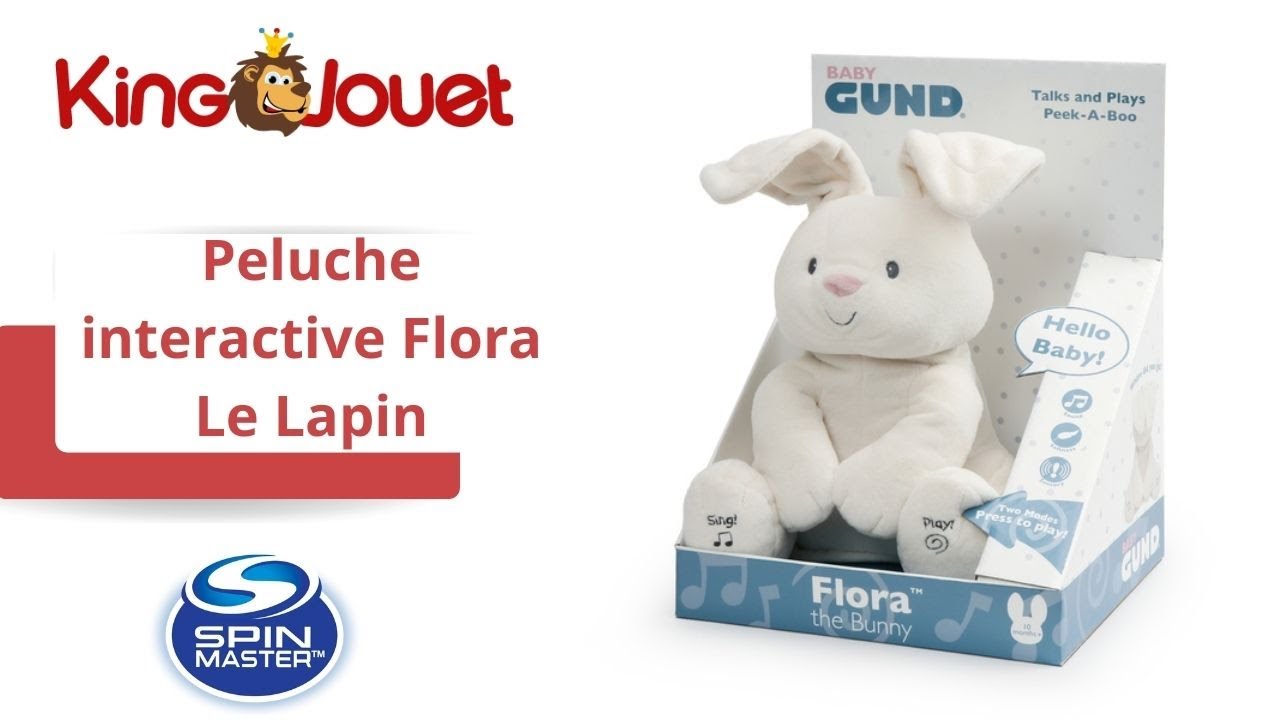 Peluche Interactive Flappy l'éléphant - Gund Spin Master : King Jouet,  Peluches interactives Spin Master - Peluches