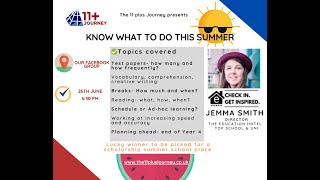 What to do the Summer before the tests? | Jemma Smith | The Education Hotel
