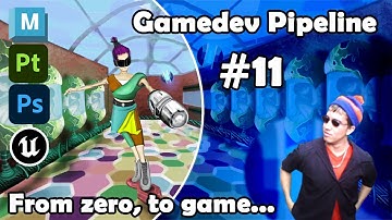 Gamedev pipeline #11: main character design #maya #substance3dpainter  #zbrush  #unrealengine