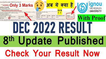 {Breaking News} IGNOU Dec Exam 2022 Result  8th Update Published | Check Your Result Now