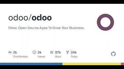 GitHub - odoo/odoo: Odoo. Open Source Apps To Grow Your Business.