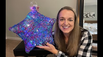 3D String Art Kit for Kids - Makes a Light-Up Star Lantern- Craft- REVIEW- watch me make it.