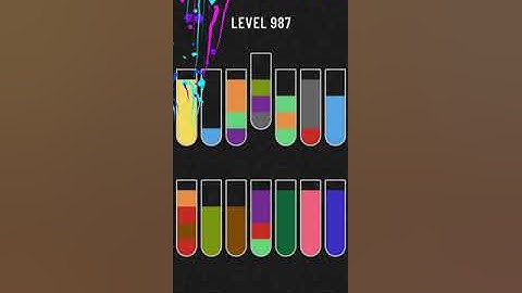 water sort puzzle - level 987