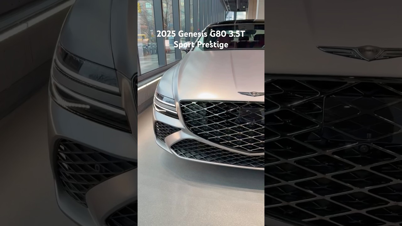 2025 Genesis G80 3.5T Sport Prestige Exterior + Interior Overview #genesis #genesisg80