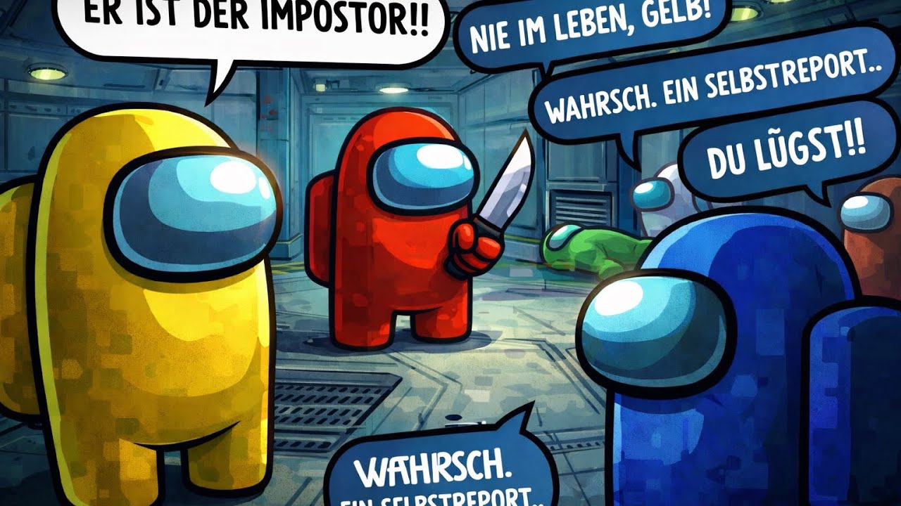 ich finde den Impostor aber niemand glaubt mir!!! Among Us