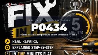 P0434 Explained — Heated catalyst temperature below threshold — Bank 1 | TroubleAtlas