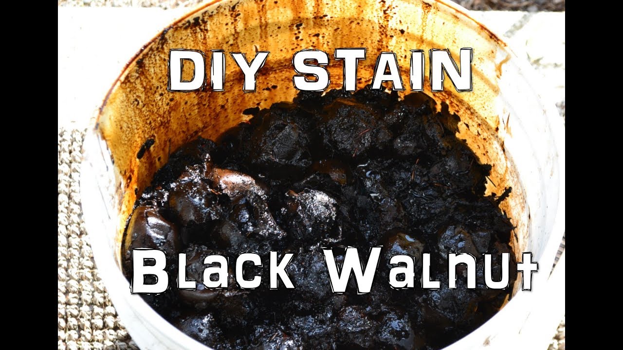 How To Make Homemade Black Walnut Stain From Scratch!