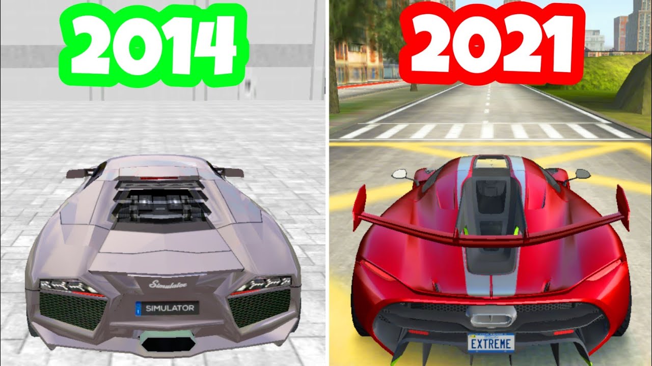 Evolution of Cars in Extreme Car Driving Simulator (2014 - 2021) 