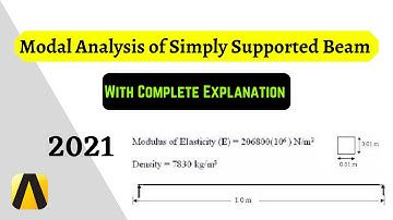 How to Perform Modal Analysis of a Simply Supported Beam using Ansys APDL 2019 r3 in easy steps??