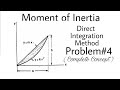 16. Moment of Inertia by Direct Integration | Most Important | Problem#4 | Complete Concept