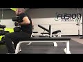 Dumbbell press superset with one arm rows