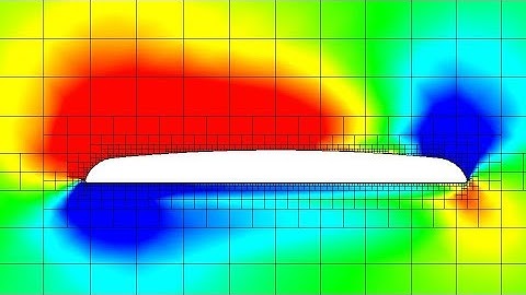 SolidWorks Flow Simulation - Basic Ornithopter Wing Negative AOA Early Iteration Preview