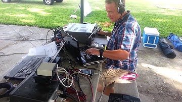 K4CME surprise QSO with KP3DX during ARRL Field Day 2013
