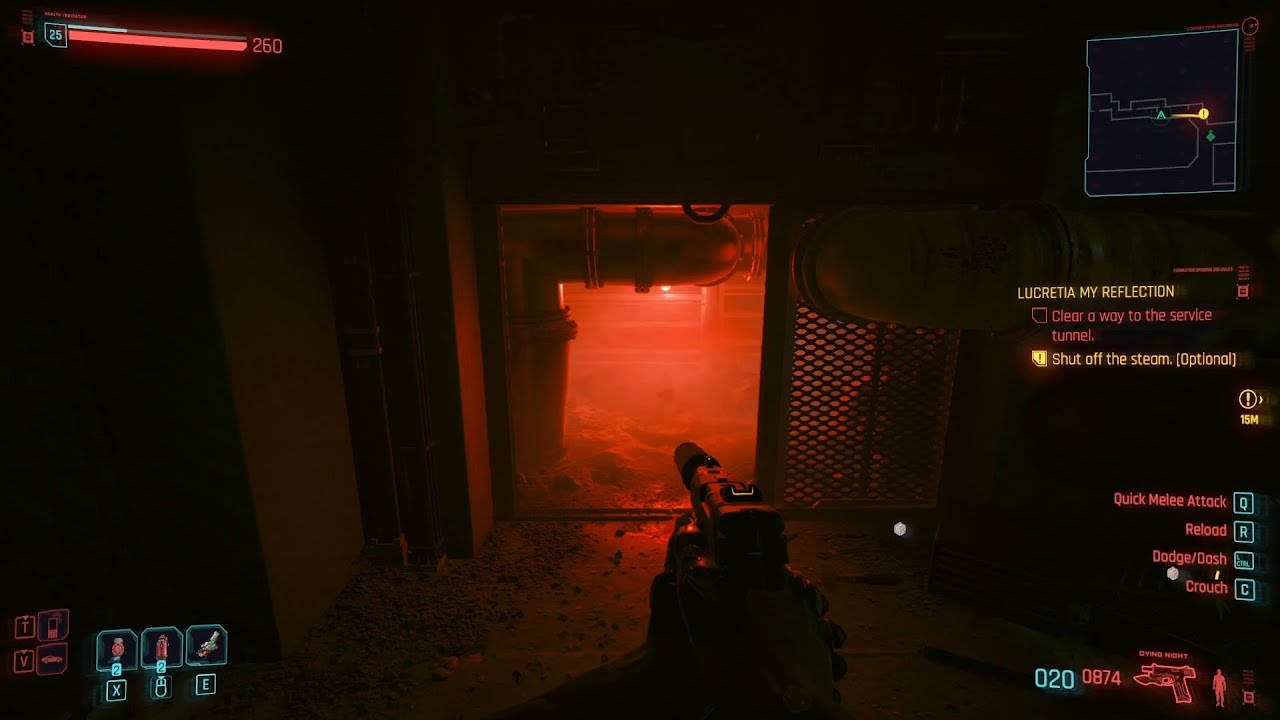 Clear a way to the service tunnel Phantom Liberty Cyberpunk 2077