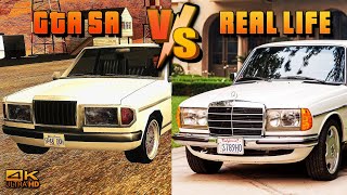 ALL GTA San Andreas Cars VS Real Life Sedan Vehicles 4K (with Detailed Description) #1