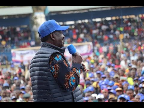 Raila Odinga Campaigns In Ruto's Eldoret Backyard