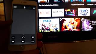 We show off the android app that turns an phone into amazon fire tv
remote control with play, pause, fast forward and rewind capabilities
plus voi...