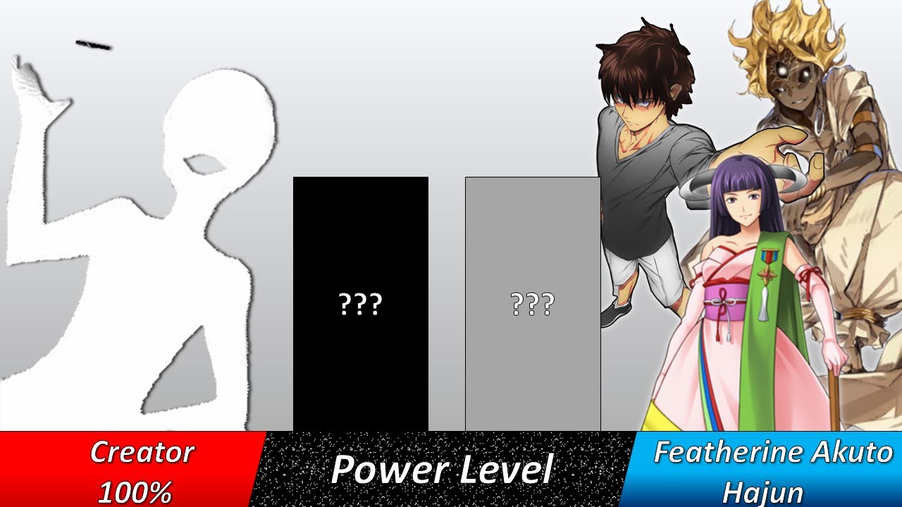Creator Vs Featherine Akuto sai And Hajun (God Vs Gods) Power Level