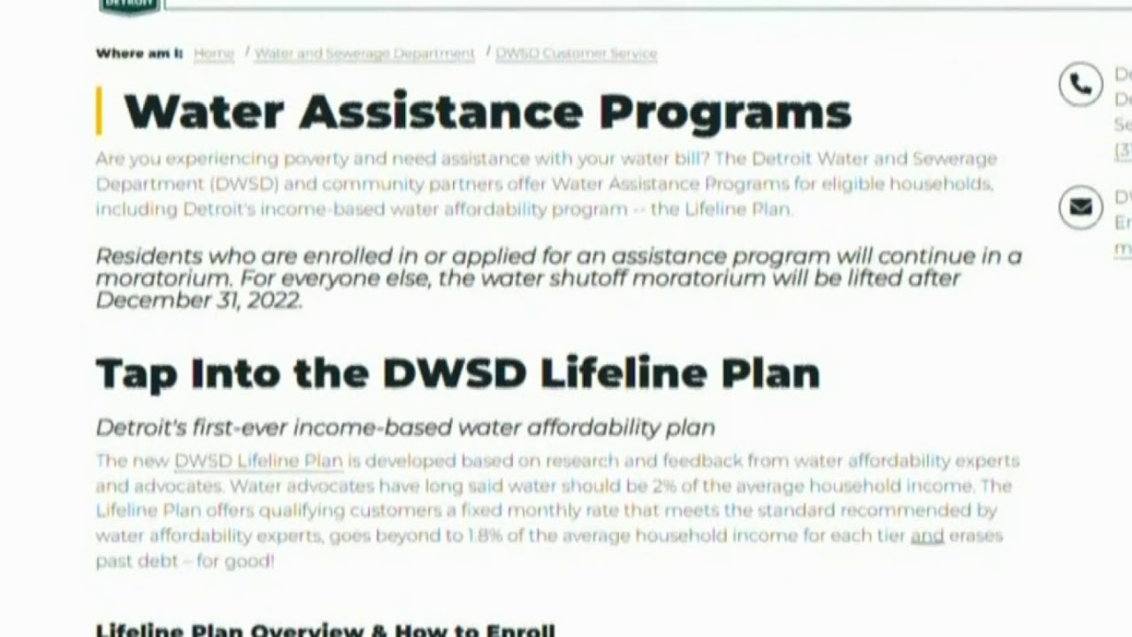 Detroit moratorium on water shut offs ends on Dec. 31 Here’s how to
