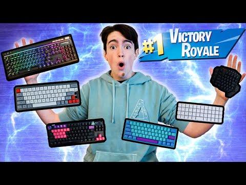 My KEYBOARD GETS SMALLER with EACH KILL in Fortnite!