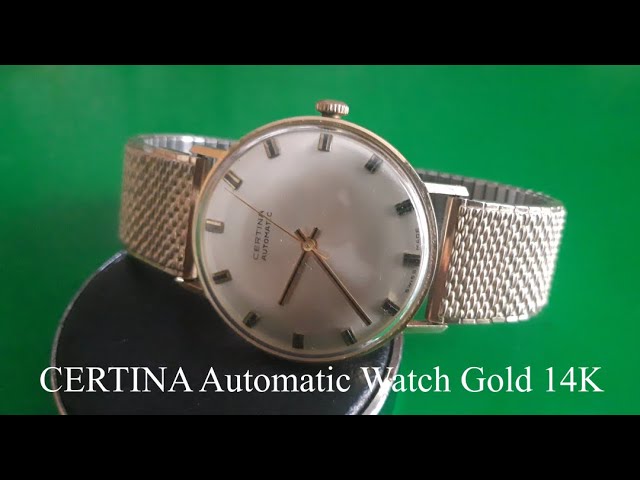 Certina Automatic 14 Ct. Watch Service - YouTube