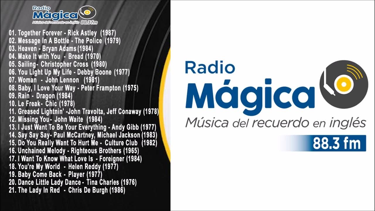 Radio Magica 88.3 Música del Recuerdo en Ingles (Vol 8) Clasicos 70