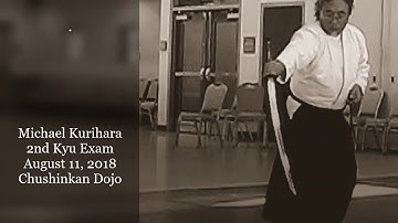 Michael Kurihara Iaido 2nd Kyu Exam