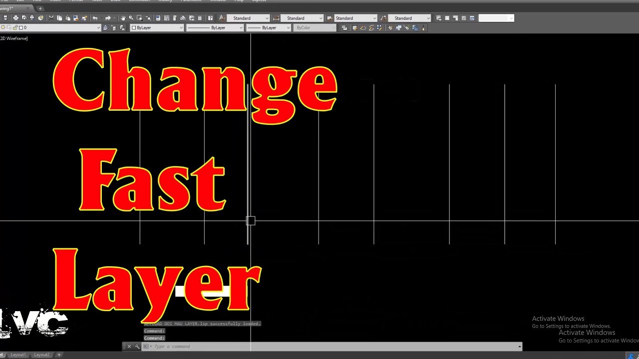 Lisp Autocad | Lisp Change Fast Layer - Youtube