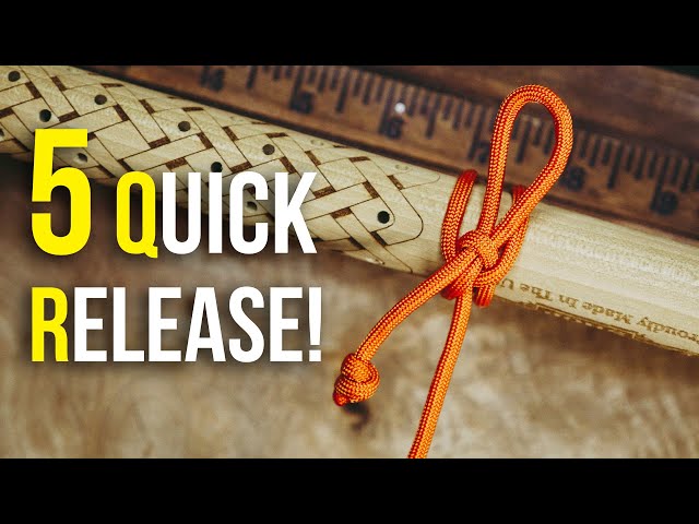 5 Quick Release Hitch Knots You SHOULD KNOW! Easy To Tie - Easy To Untie 