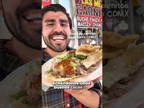 Video thumbnail: Tacos de carnitas Metro Eugenia CDMX #short #shorts #food #foodie #tacos #metrocdmx #carnitas #cdmx