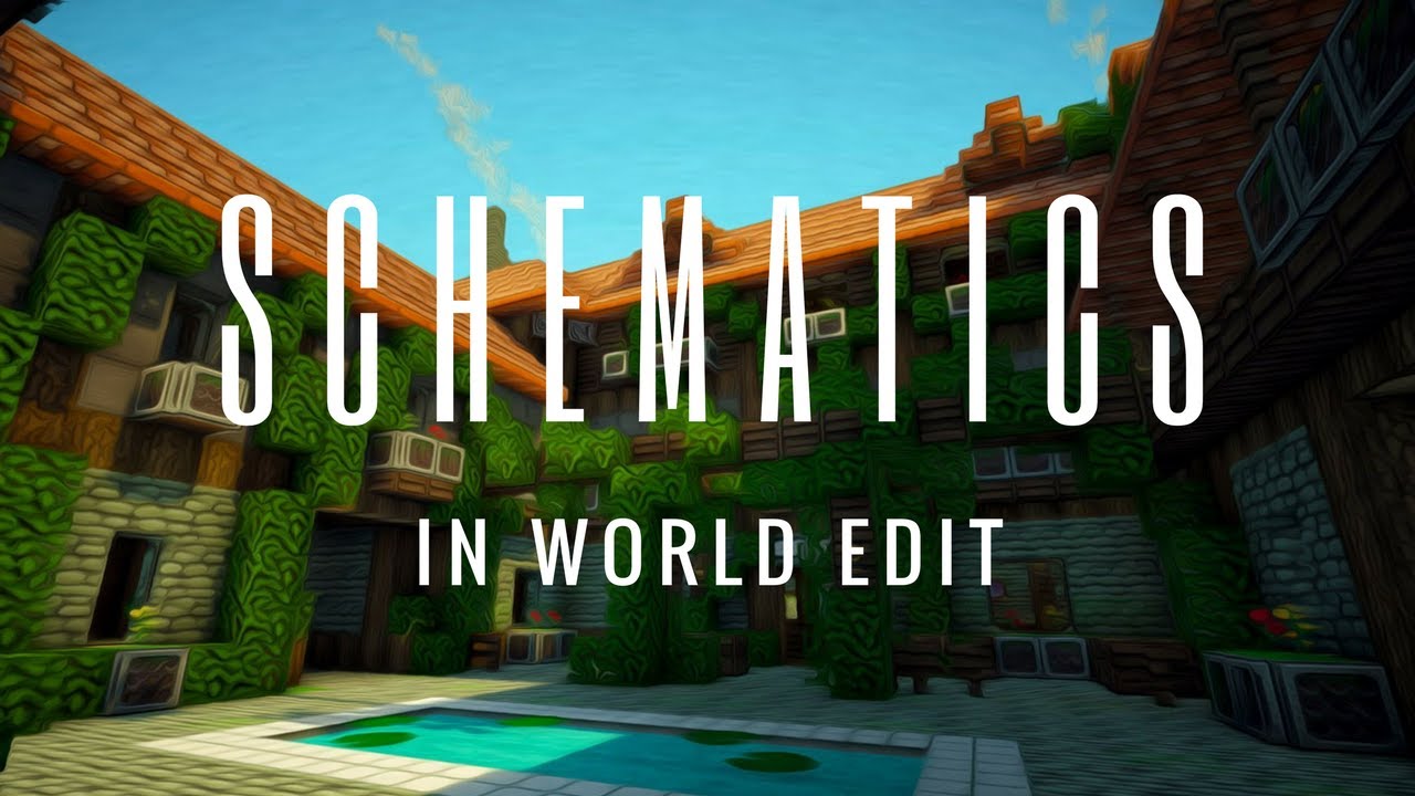 How to use Schematics with WorldEdit in Minecraft - YouTube