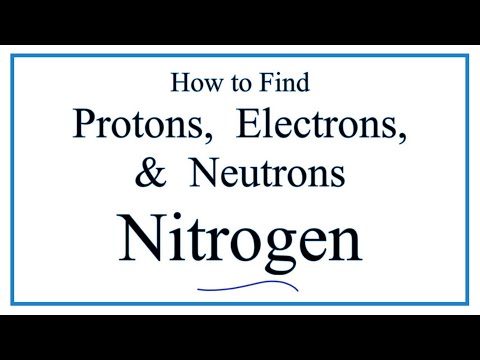 How to find the Number of Protons, Electrons, Neutrons for Nitrogen (N)