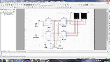Modulo 53 counter simulation using Multisim