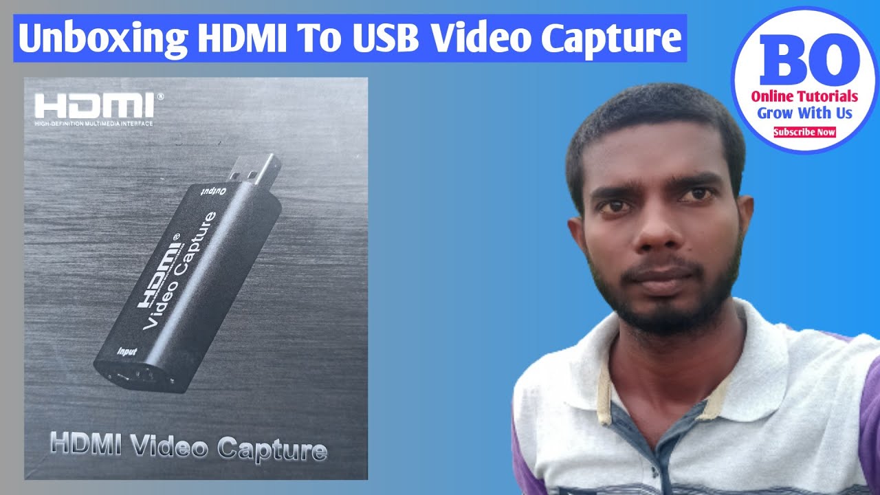 Unboxing HDMI To USB Video Capture BO YouTube