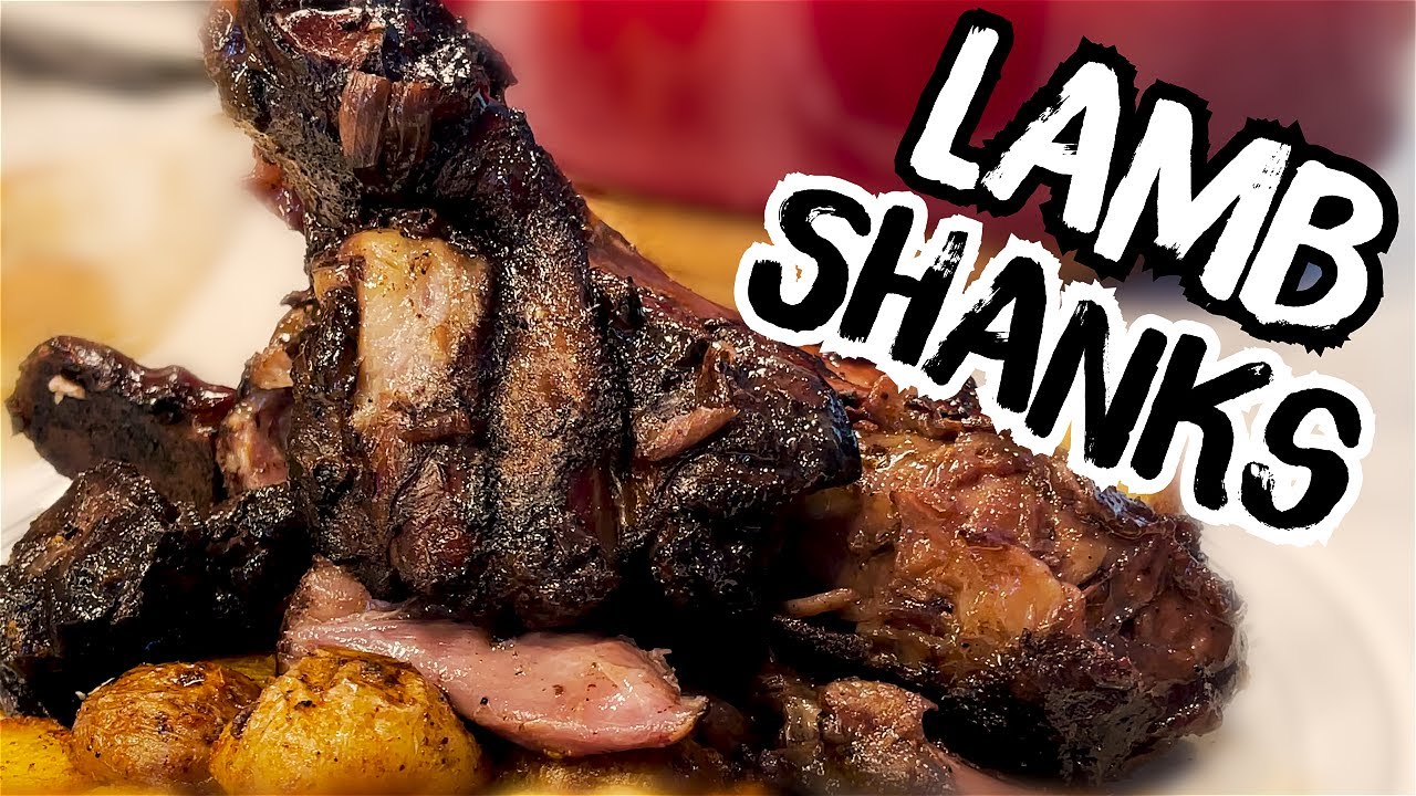 Fall off the BONE TENDER Lamb Shanks | Braised Lamb Shanks & Roasted