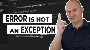 Why Throw an Exception When You Mean an Error?
