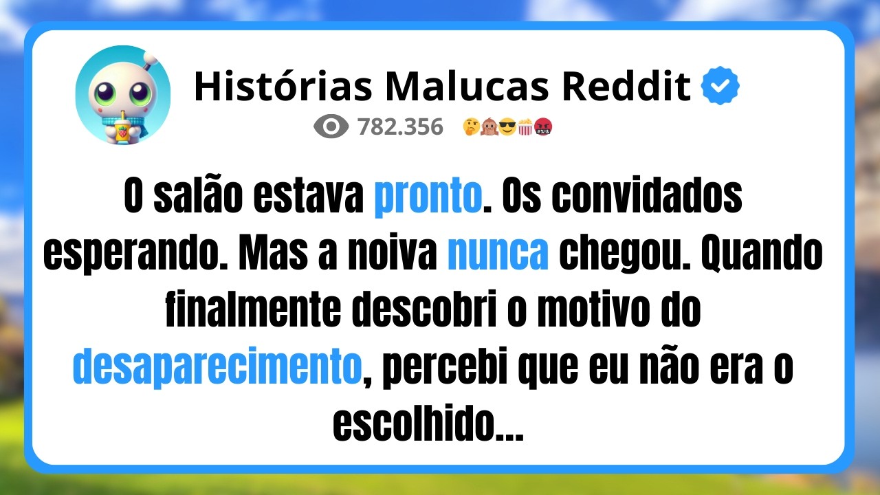 O salão estava pronto. Os convidados esperando. Mas a noiva nunca chegou. Quando finalmente descobri