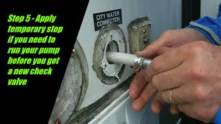 How to Replace RV City Water Check Valve Step by Step