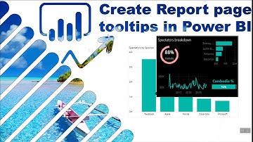 Report page tooltips/pop up on hover charts in Power BI in 2 ways