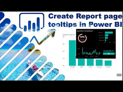 Report page tooltips/pop up on hover charts in Power BI in 2 ways